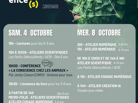 Fête de la Science à la Médiathèque de Grasse