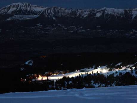 Ski nocturne à Chabanon