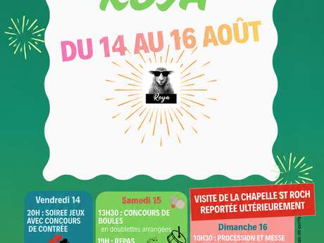 Fête patronale du hameau de Roya