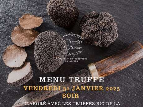 Menu Truffe au restaurant de La Terrasse d'Olivier