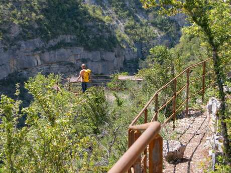 "Sentier des falaises" des Gorges d'Agnielles