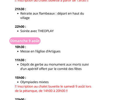 Artigues en Fête J1