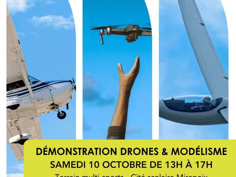 Démonstration de drones et modélisme