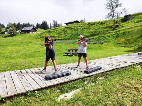 Biathlon en été - Plateau d'Agy