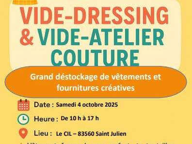 Vide dressing et vide atelier couture