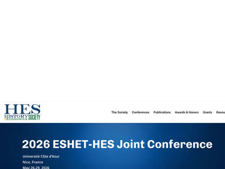 Conférence conjointe ESHET-HES 2026