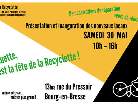 Inauguration des nouveaux locaux de l'association - Fête de la recyclette !