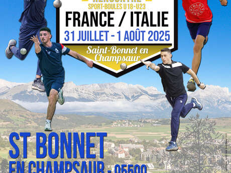 Match de sport boules France / Italie