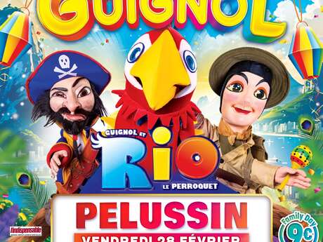 Guignol Rhône Alpes et Rio le majestueux perroquet