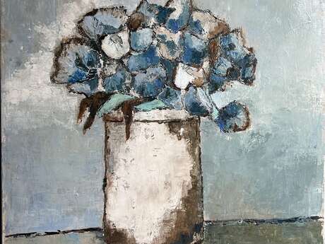 Exhibition: "Chantal Urrien-Vilain Exhibits" – Acrylic paintings created with a palette knife