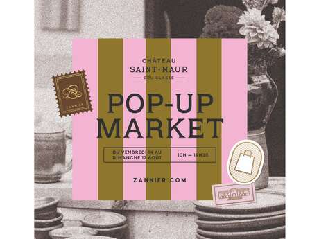 Pop-up-Markt im Château Saint Maur
