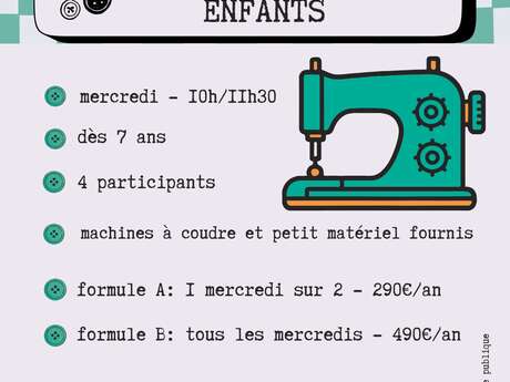 Cours de couture pour les enfants !