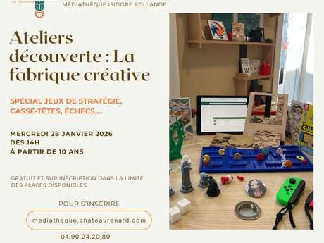 Atelier découverte : La fabrique créative