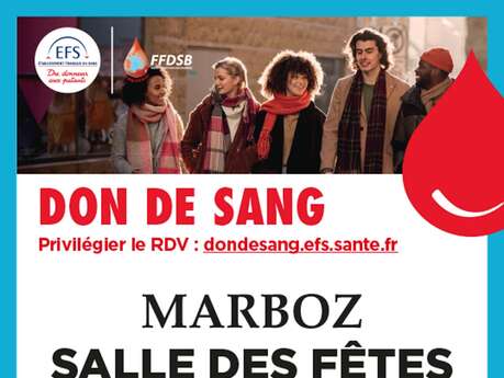 Collecte de sang Le 20 déc 2024