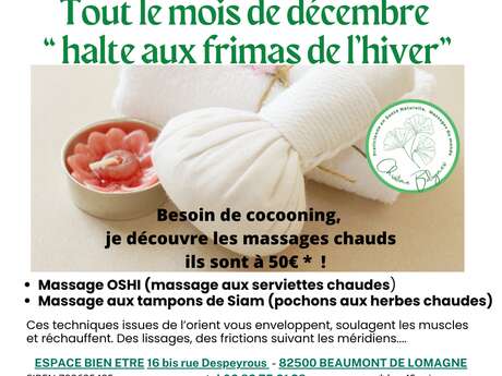 Bien-être et les massages chauds