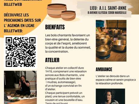Sieste musicale, relaxation sonore aux bols chantants