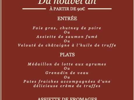 Abendessen am 31. Dezember 2025 in der Auberge les Glycines