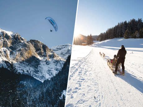 Paragliding & Sled dogs/Cani-Kart