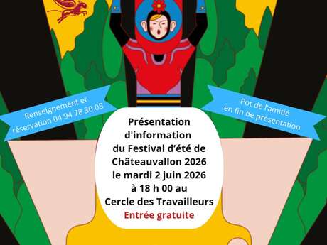 Présentation du festival d'été Châteauvallon-Liberté