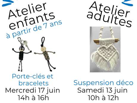 Atelier Macramé Enfants