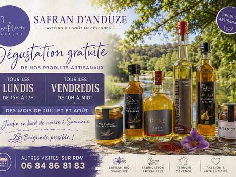 Découvrez l'univers du Safran d'Anduze lors d'une dégustation offerte
