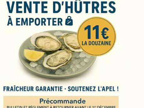 Vente d'huitres à emporter