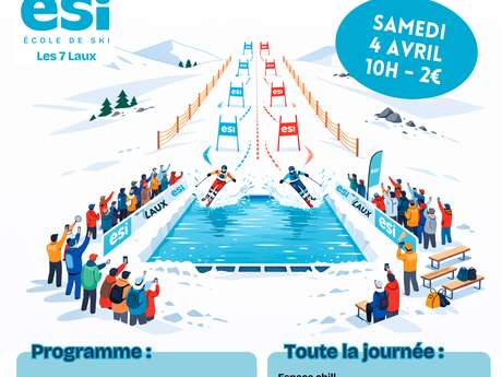 10 ans de l'ESi 7 Laux - Water slide party