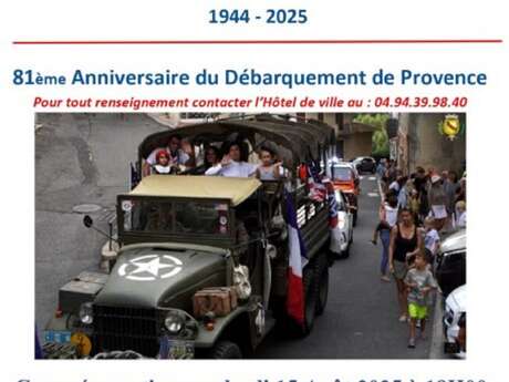 Commémoration de la Libération de la Provence - 81ème anniversaire Commémoration de la Libération de la Provence - 81ème anniversaire