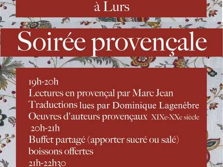Soirée provençale