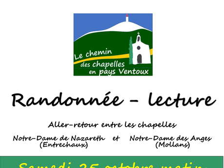 Randonnée-lecture entre les chapelles
