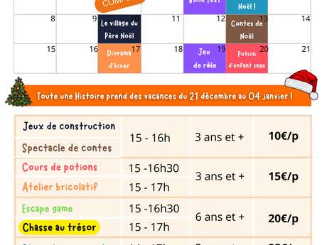 Animations à l'Imaginarium en décembre