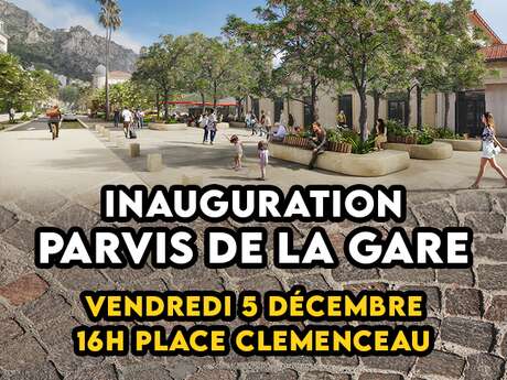 Inauguration of the Beaulieu-sur-Mer station forecourt