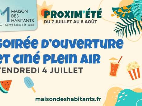 Lancement de la saison Proxim'été et cinéma en plein air