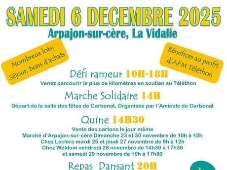 Boost ton Téléthon! à Arpajon sur Cère Boost ton Téléthon! à Arpajon sur Cère