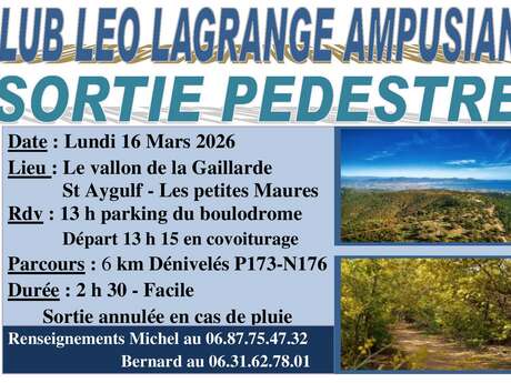Sortie Pedestre 16 mars