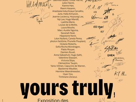 Yours truly, exposition des diplômé·es 2024 & 2025