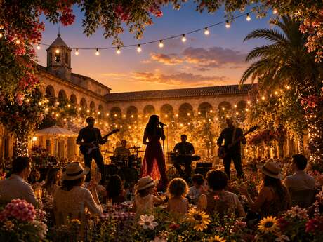 Fête de la musique: brasero et concert dans le patio du Cloître !