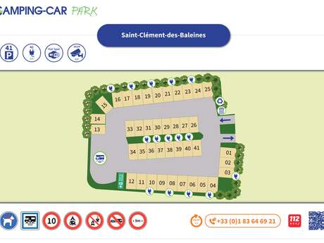 Saint-Clément-des-Baleines motorhome parking area