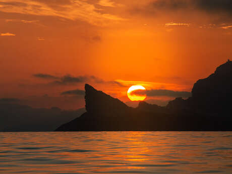 Izenah III - Sortie en voilier au coucher du soleil