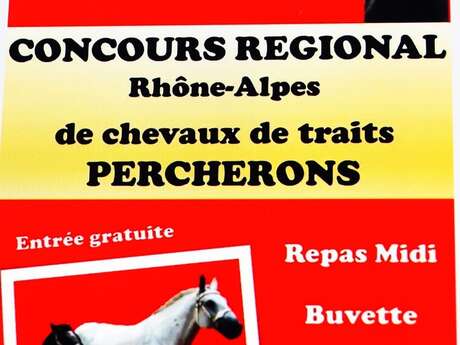 Concours régional Rhône-Alpes de chevaux de traits percheron