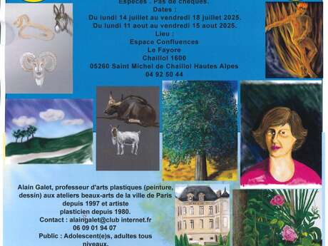 Stages d'été d'arts plastiques