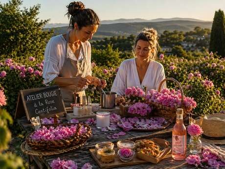 Le Cirier d'Auribeau et la Clef des Roses : une matinée d’exception autour de la rose centifolia