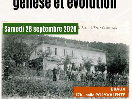 Conférence "L'école de Braux au XIXe siècle, genèse et évolution"