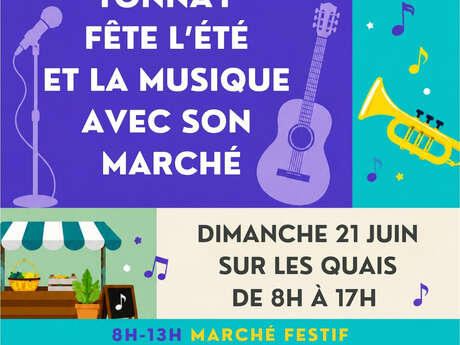 Tonnay fête l'été et la musique avec son marché