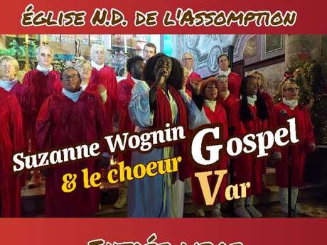 Concert : Suzanne Wognin et le choeur Var - musique gospel | le Val village de noël