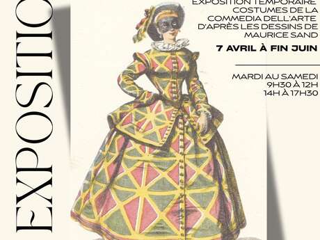 Commedia Dell'Arte costume exhibition, based on drawings by Maurice Sand