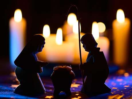 Messe de Noël  et crèche vivante