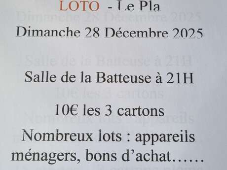 Loto "du foyer des jeunes et de l'éducation populaire"