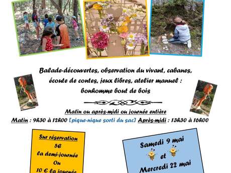 Atelier Forêt pour enfants à la Ferme de Constant