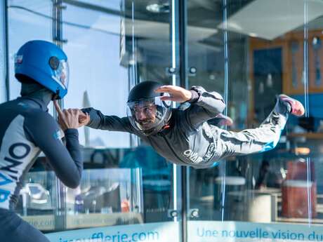 First flights in wind tunnel -  On'Air Soufflerie